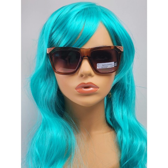 FGX Foster Grant Full Classic Brown & 3D Gold Snake Deco Sunglasses 52333FGX200 - Picture 2 of 11